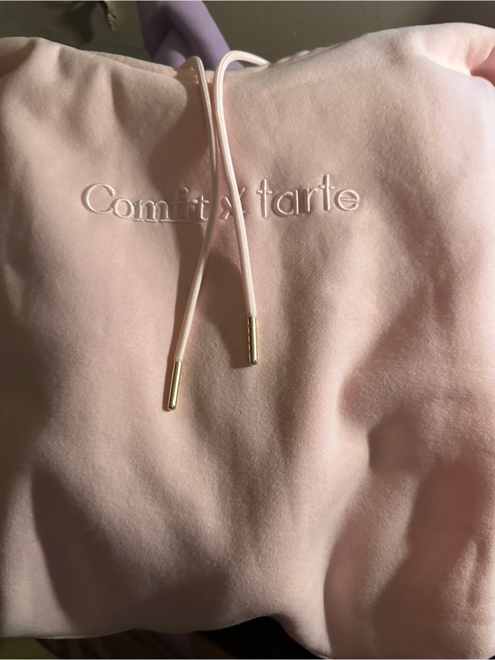 tarte Comfort Hoodie in Light Pink